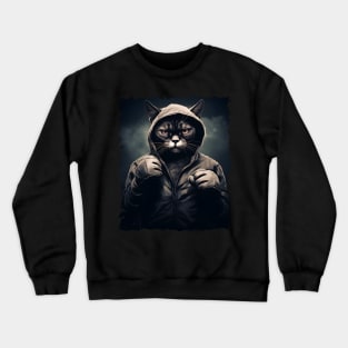 Boxer Cat - Cat Boxing Crewneck Sweatshirt